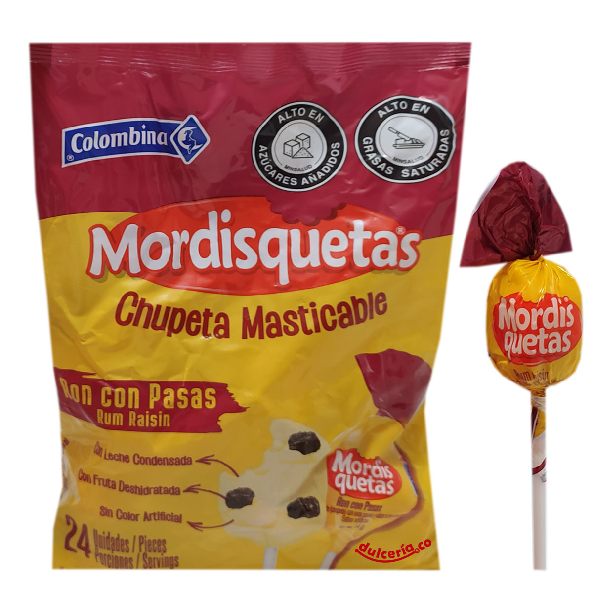 Ron con Pasas x24 Dulcería.co