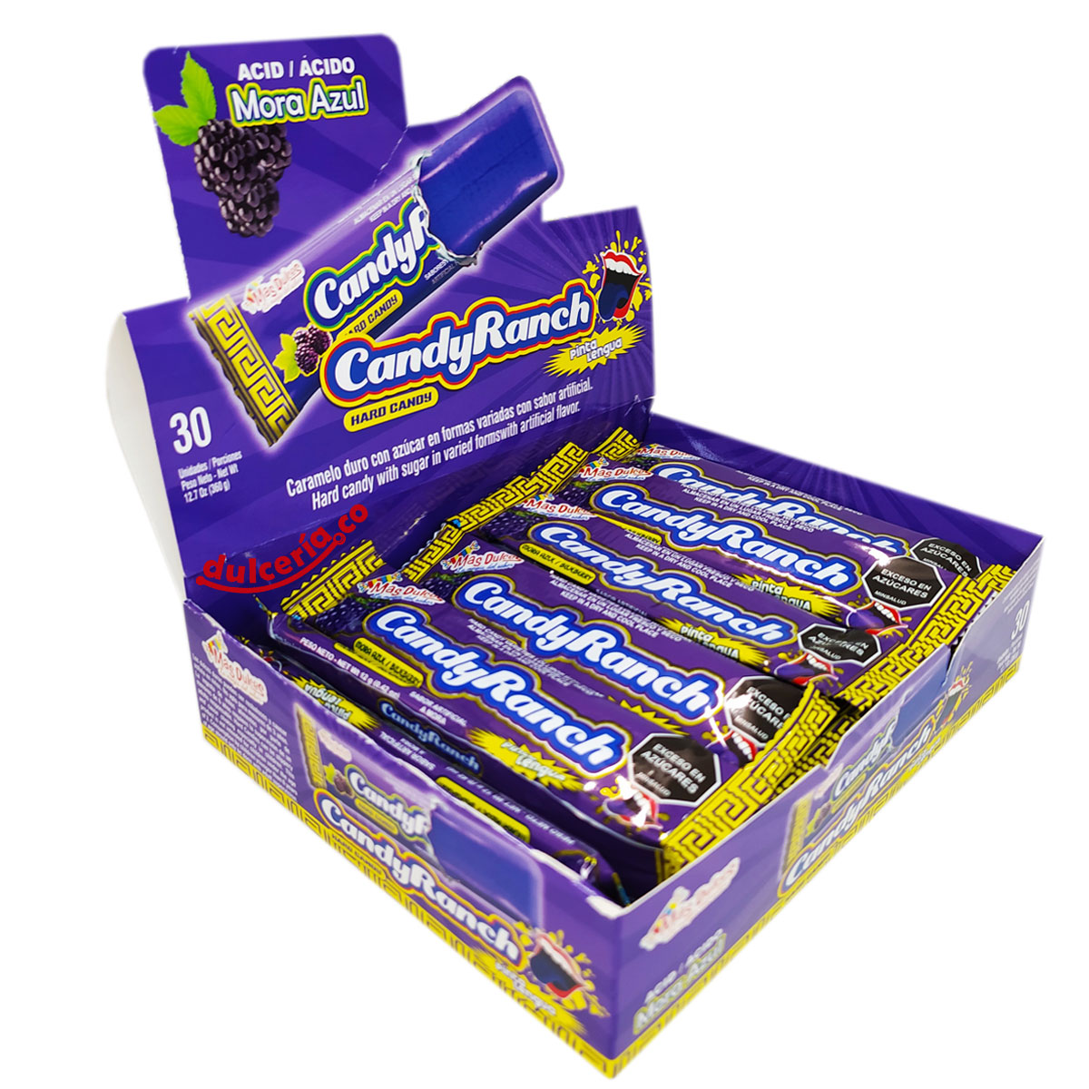 CandyRanch Mora Azul x30 - Dulcería.co